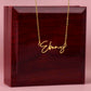 To My Gorgeous Girlfriend Signature Name Necklace-Express Your Love Gifts