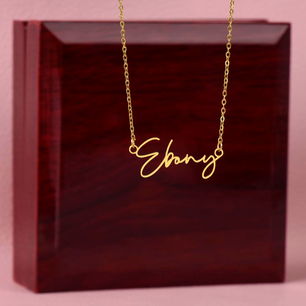 To My Girlfriend You Are My Best Friend Signature Name Necklace-Express Your Love Gifts