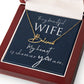 To My Beautiful Wife My Heart is Where You Are Signature Name Necklace-Express Your Love Gifts