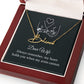 To My Wife Always Remember Signature Name Necklace-Express Your Love Gifts