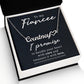 To My Fiancee Name Necklace With Heart-Express Your Love Gifts