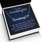 To My Granddaughter Name Necklace With Heart-Express Your Love Gifts