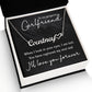 To My Gorgeous Girlfriend Name Necklace With Heart-Express Your Love Gifts