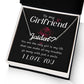 To My Girlfriend You Are The Name Necklace With Heart-Express Your Love Gifts