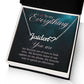 To My Everything Name Necklace With Heart-Express Your Love Gifts