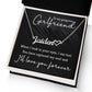 To My Gorgeous Girlfriend Name Necklace With Heart-Express Your Love Gifts