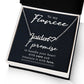 To My Fiancee Name Necklace With Heart-Express Your Love Gifts