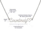 To My Beautiful Wife Name Necklace With Heart-Express Your Love Gifts