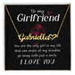 To My Girlfriend You Are The Name Necklace With Heart-Express Your Love Gifts