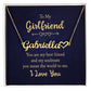 To My Girlfriend You Are My Best Friend Name Necklace With Heart-Express Your Love Gifts