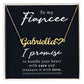 To My Fiancee Name Necklace With Heart-Express Your Love Gifts