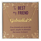 To My Best Friend True Friends are Never Far Name Necklace With Heart-Express Your Love Gifts