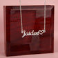To My Girlfriend I Think You Should Know Name Necklace With Heart-Express Your Love Gifts