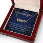 To My Granddaughter Name Necklace With Heart-Express Your Love Gifts