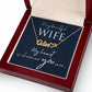 To My Beautiful Wife Name Necklace With Heart-Express Your Love Gifts