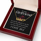 To My Girlfriend You Are The Name Necklace With Heart-Express Your Love Gifts