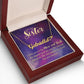 To My Sister I Love You Name Necklace With Heart-Express Your Love Gifts
