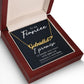 To My Fiancee Name Necklace With Heart-Express Your Love Gifts