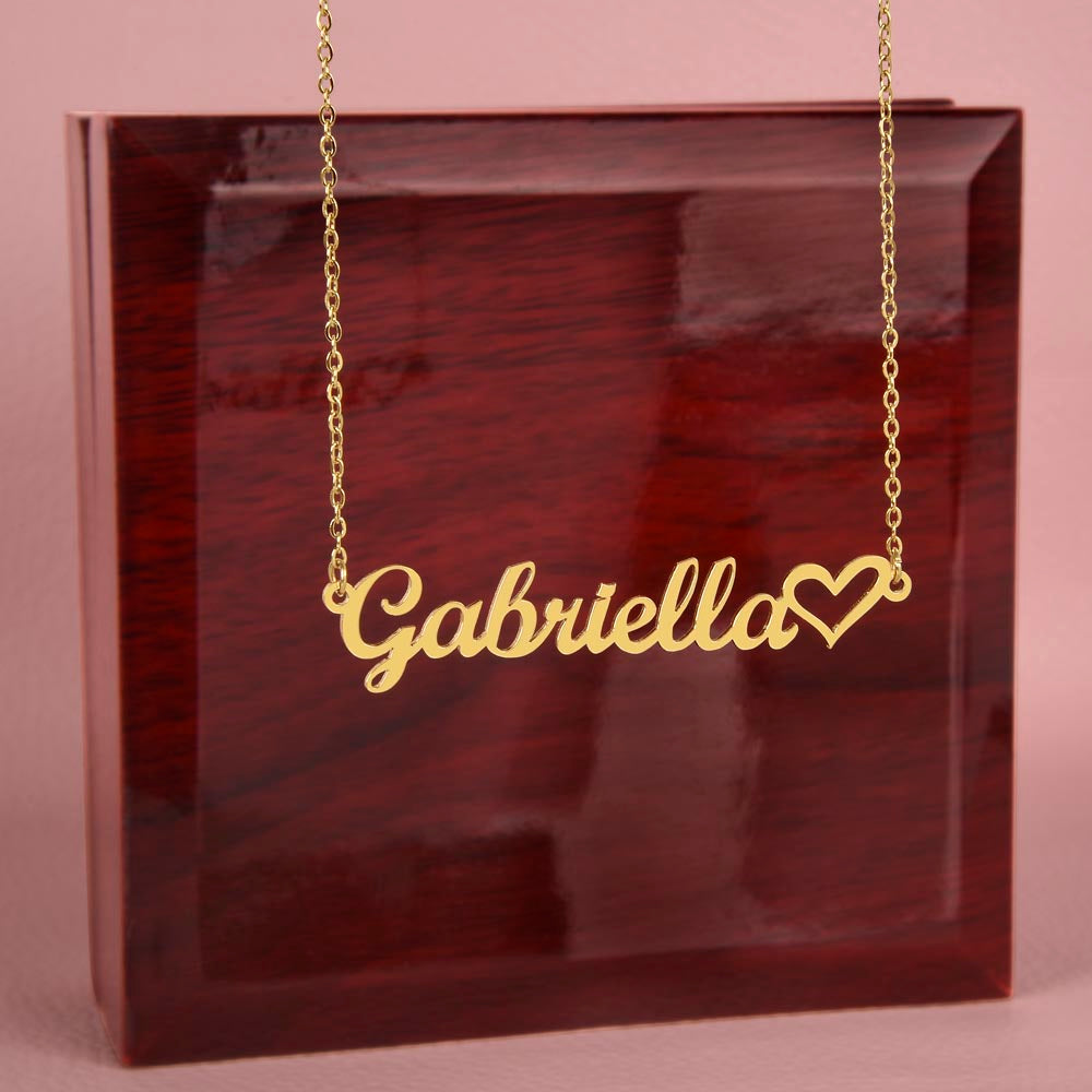 To My Girlfriend You Are My Best Friend Name Necklace With Heart-Express Your Love Gifts