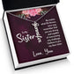 To My Sister No Matter What Life Throws Your Way Vertical Name Necklace-Express Your Love Gifts