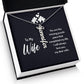 To My Wife You Are the Missing Puzzle Piece Vertical Name Necklace-Express Your Love Gifts