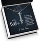 To My Wife Joy and Happiness Vertical Name Necklace-Express Your Love Gifts