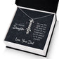 My Dearest Daughter You are the Light of My Life Vertical Name Necklace-Express Your Love Gifts