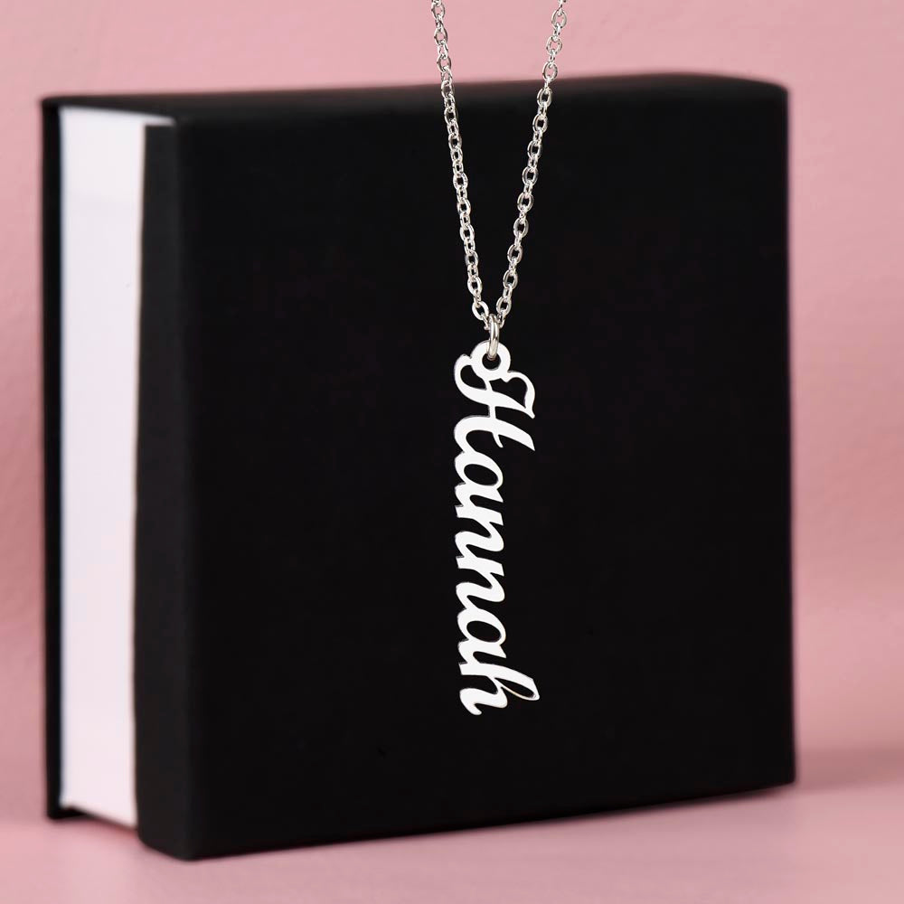 To My Sister No Matter What Life Throws Your Way Vertical Name Necklace-Express Your Love Gifts