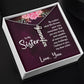To My Sister No Matter What Life Throws Your Way Vertical Name Necklace-Express Your Love Gifts