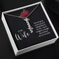 To My Wife So Much Joy and Happiness Vertical Name Necklace-Express Your Love Gifts