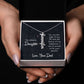 My Dearest Daughter You are the Light of My Life Vertical Name Necklace-Express Your Love Gifts