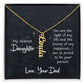 My Dearest Daughter You are the Light of My Life Vertical Name Necklace-Express Your Love Gifts