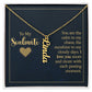 To My Soulmate You Are The Calm to My Chaos Vertical Name Necklace-Express Your Love Gifts