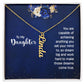 To My Daughter You Are Capable of Achieving Anything Vertical Name Necklace-Express Your Love Gifts