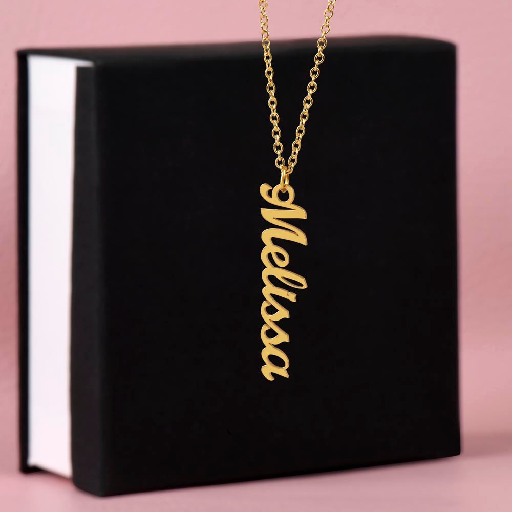 To My Sister No Matter What Life Throws Your Way Vertical Name Necklace-Express Your Love Gifts