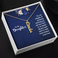To My Daughter You Are Capable of Achieving Anything Vertical Name Necklace-Express Your Love Gifts