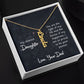 My Dearest Daughter You are the Light of My Life Vertical Name Necklace-Express Your Love Gifts