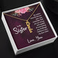 To My Sister No Matter What Life Throws Your Way Vertical Name Necklace-Express Your Love Gifts