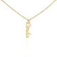 To My Wife Joy and Happiness Vertical Name Necklace-Express Your Love Gifts
