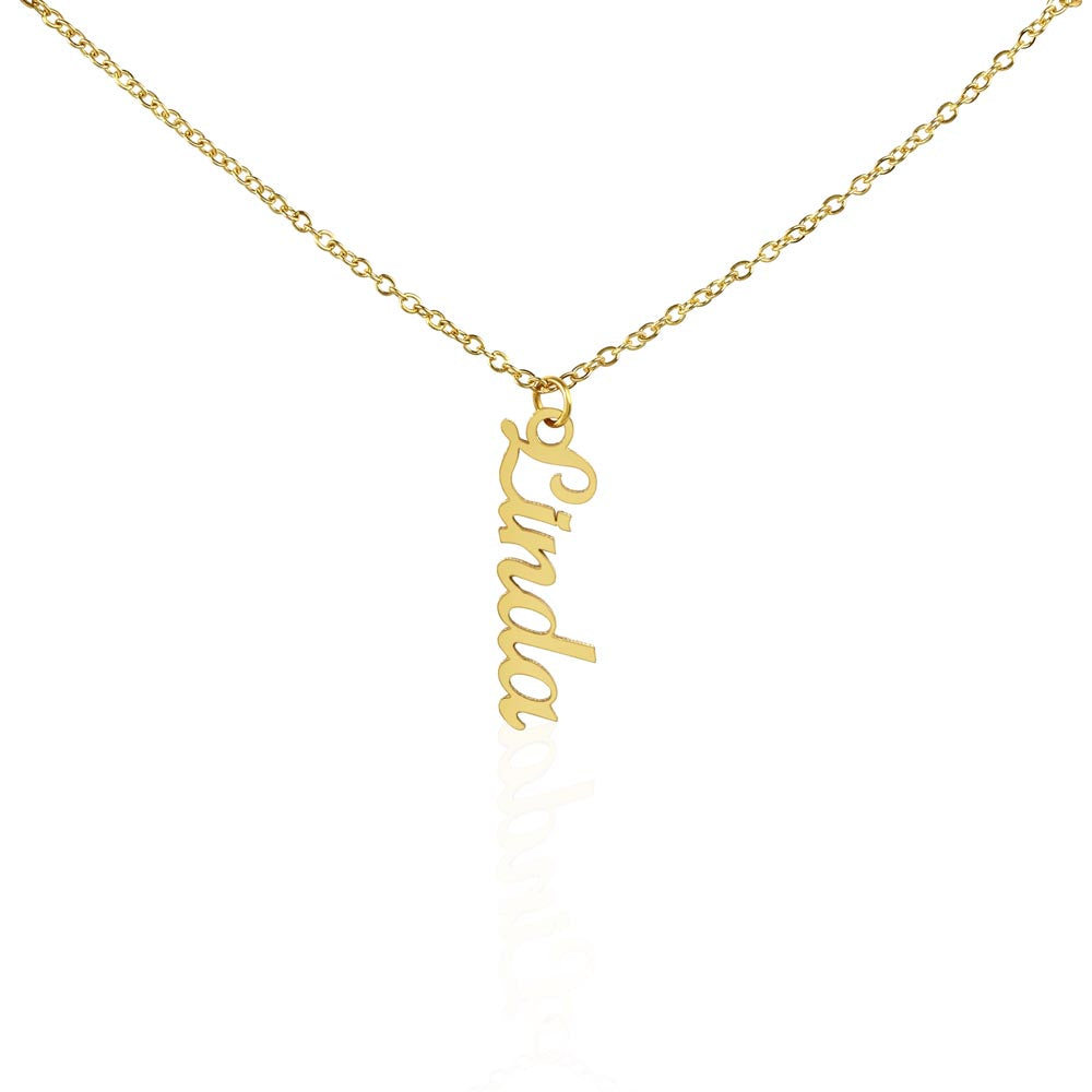 To My Soulmate You Are The Calm to My Chaos Vertical Name Necklace-Express Your Love Gifts
