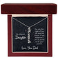 My Dearest Daughter You are the Light of My Life Vertical Name Necklace-Express Your Love Gifts