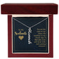To My Soulmate You Are The Calm to My Chaos Vertical Name Necklace-Express Your Love Gifts