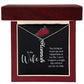 To My Wife So Much Joy and Happiness Vertical Name Necklace-Express Your Love Gifts