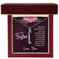To My Sister No Matter What Life Throws Your Way Vertical Name Necklace-Express Your Love Gifts