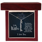 To My Wife Joy and Happiness Vertical Name Necklace-Express Your Love Gifts
