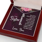 To My Sister No Matter What Life Throws Your Way Vertical Name Necklace-Express Your Love Gifts