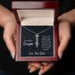 My Dearest Daughter You are the Light of My Life Vertical Name Necklace-Express Your Love Gifts
