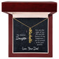 My Dearest Daughter You are the Light of My Life Vertical Name Necklace-Express Your Love Gifts