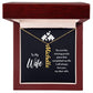 To My Wife You Are the Missing Puzzle Piece Vertical Name Necklace-Express Your Love Gifts