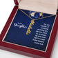 To My Daughter You Are Capable of Achieving Anything Vertical Name Necklace-Express Your Love Gifts